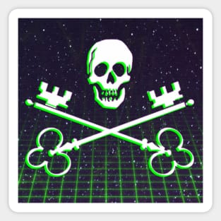 Cyberpunk Skull Sticker